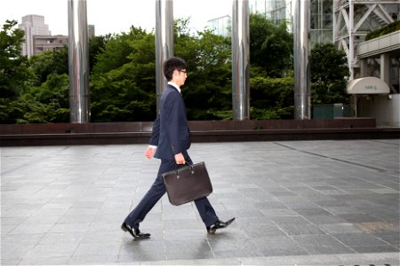 Business Man Walking photo