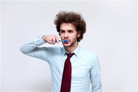 Business Man Toothbrush photo
