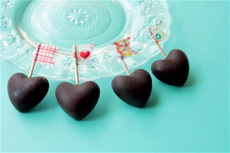Chocolate Sweet Food Heart photo