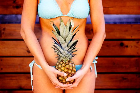 Pineapple Bikini Woman photo