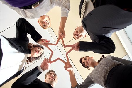 Business Team Star Fingers photo