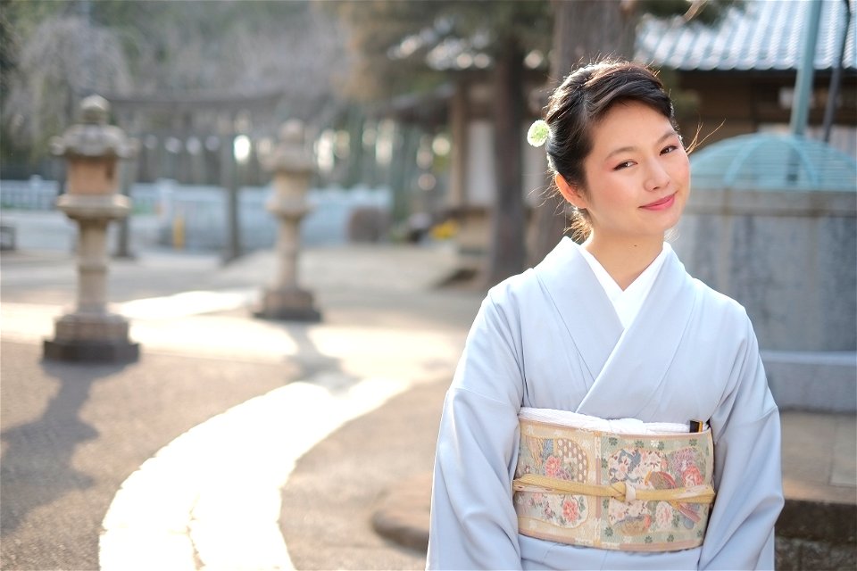 Woman Portrait Kimono photo