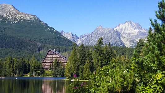 Mountains nature lake