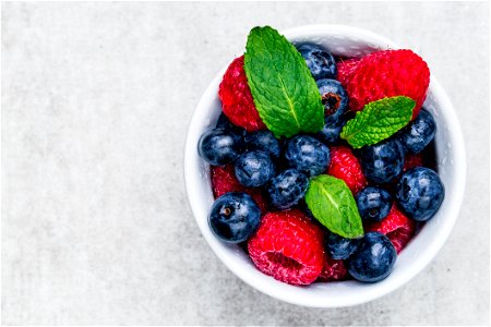 Bluberry Raspberry Fruits Food