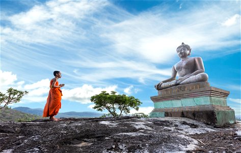 Buddhism Statue Monk photo