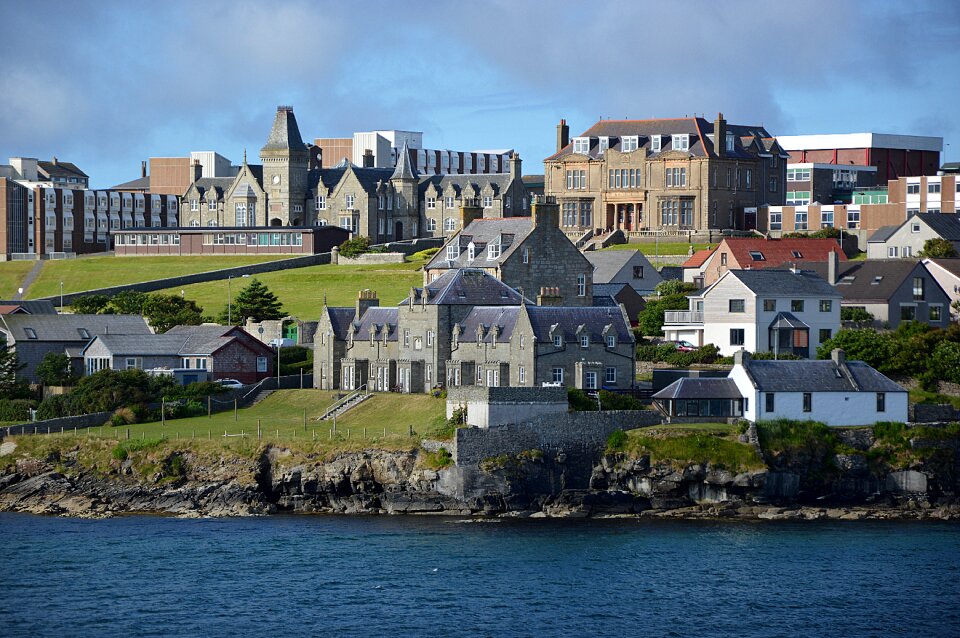 Lerwick city view island