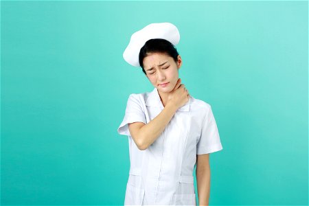 Nurse Woman Neck Tension photo