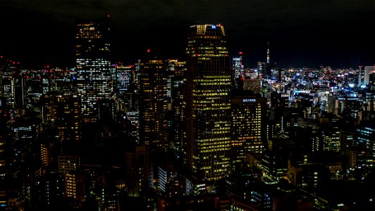Night Tokyo Cityscape