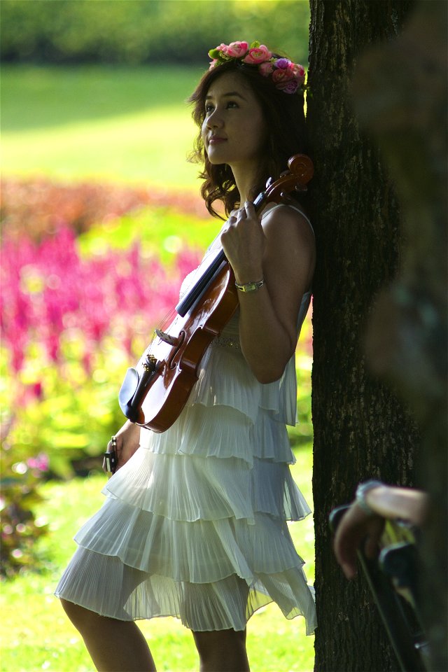 Woman Girl Violin photo