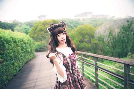 Woman Girl Lolita Fashion photo
