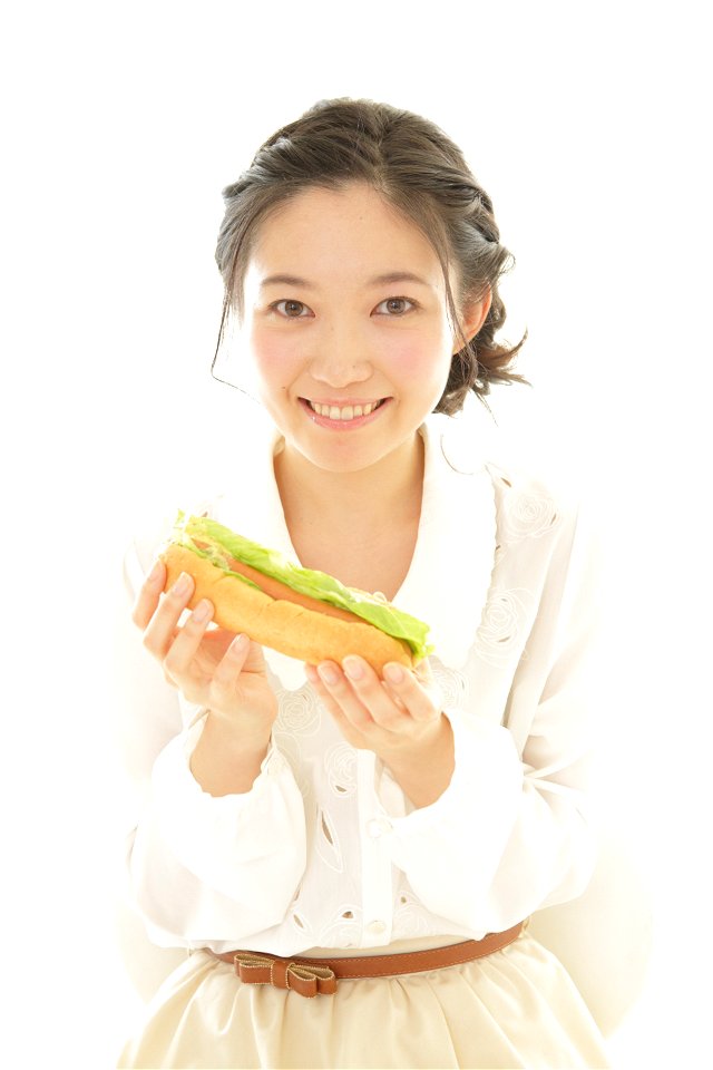 Woman Girl Portrait Sandwich