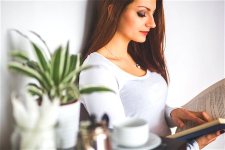 Woman Reading Book photo