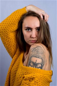 Woman Tattoo Portrait photo