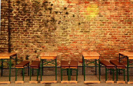 Empty places dining tables