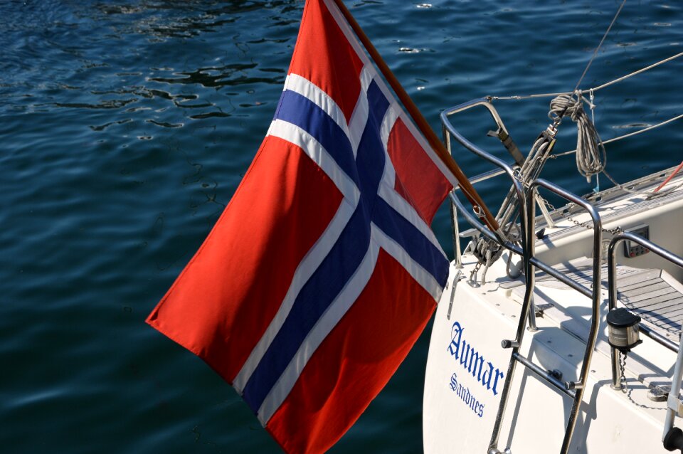 Boat norwegian symbol