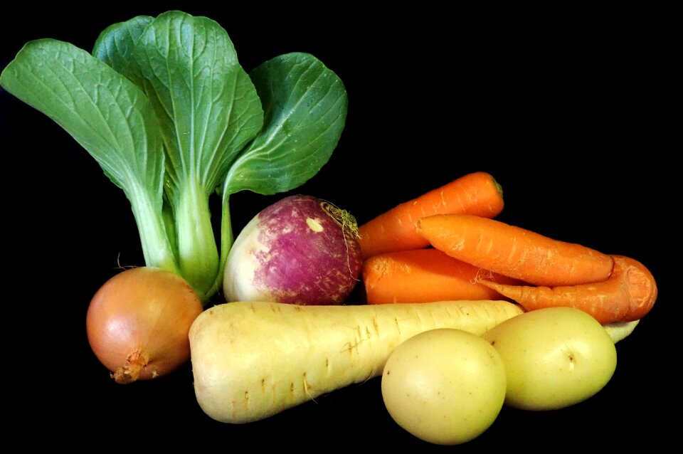 Carrots turnip onion