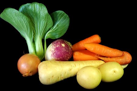 Carrots turnip onion