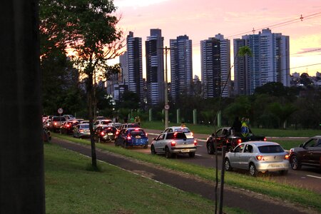 Rent a car asphalt traffic