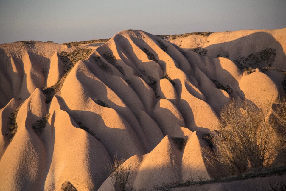Mountains erosion golden