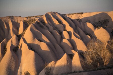 Mountains erosion golden