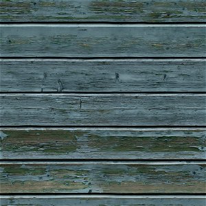 Blue Painted Planks photo