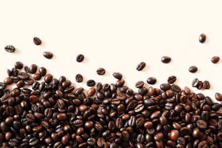 Brown coffee background fragrance photo