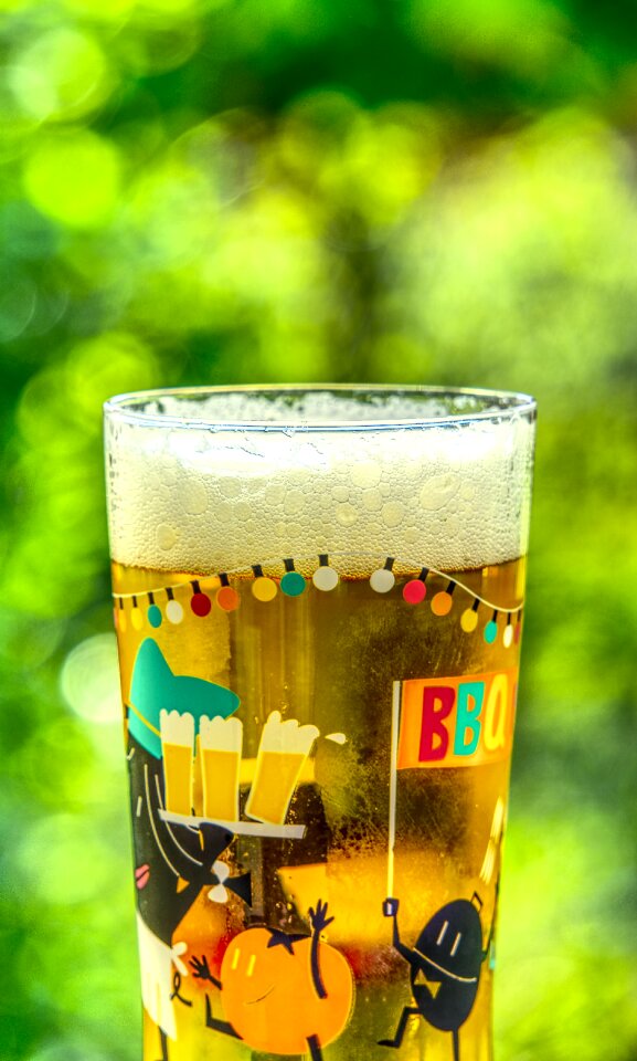 Glass beer garden drink