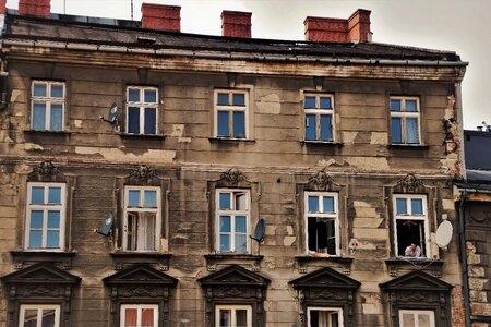 Wall façades window sill photo