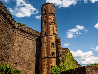 Castle wall old stone
