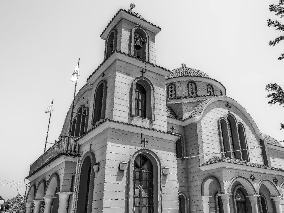 Architecture christianity black and white