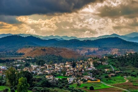 Panorama landscape sky photo