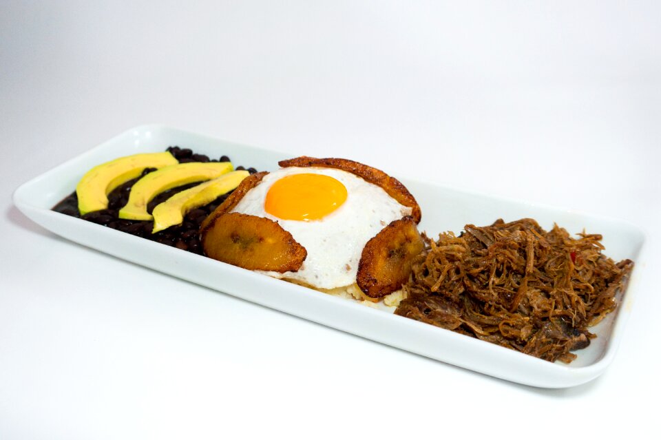 Fried egg flag venezuelan avocado