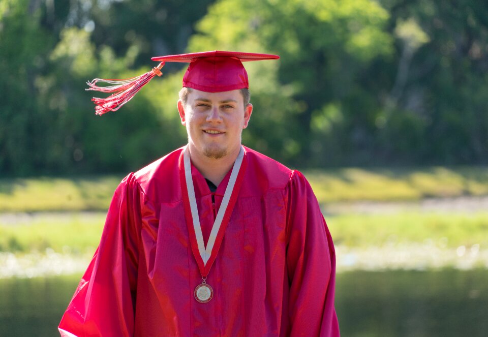 Graduation cap and gown park