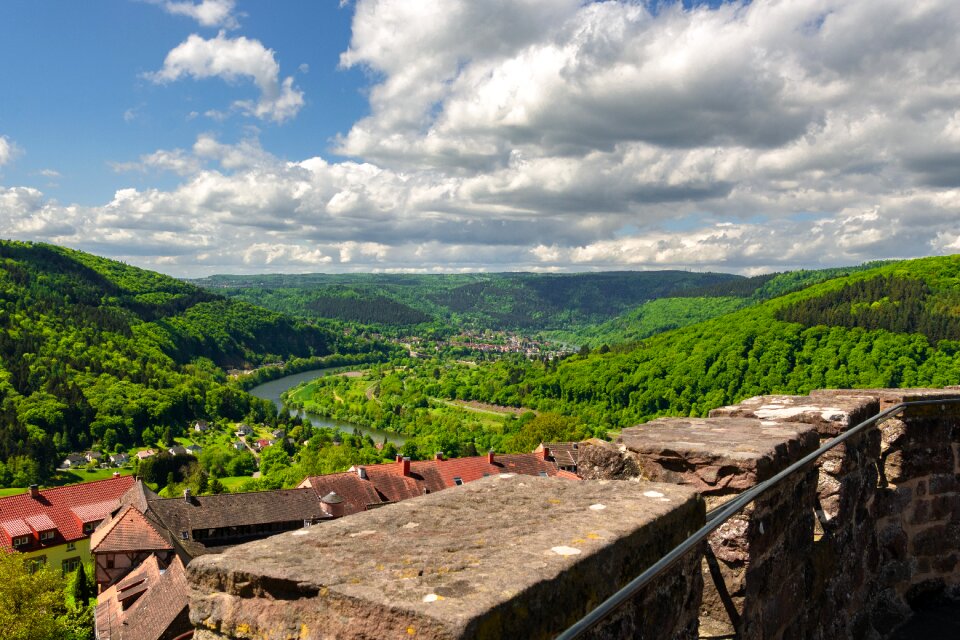 Clouds river neckar valley