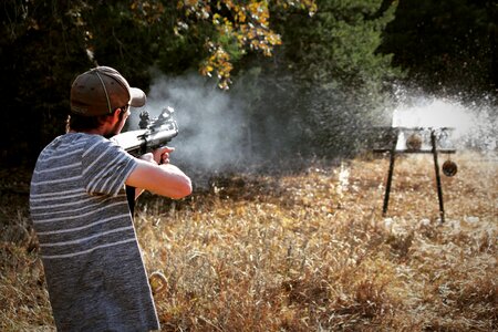 Target bullet shotgun photo