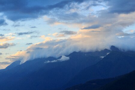 Fog sunset sochi