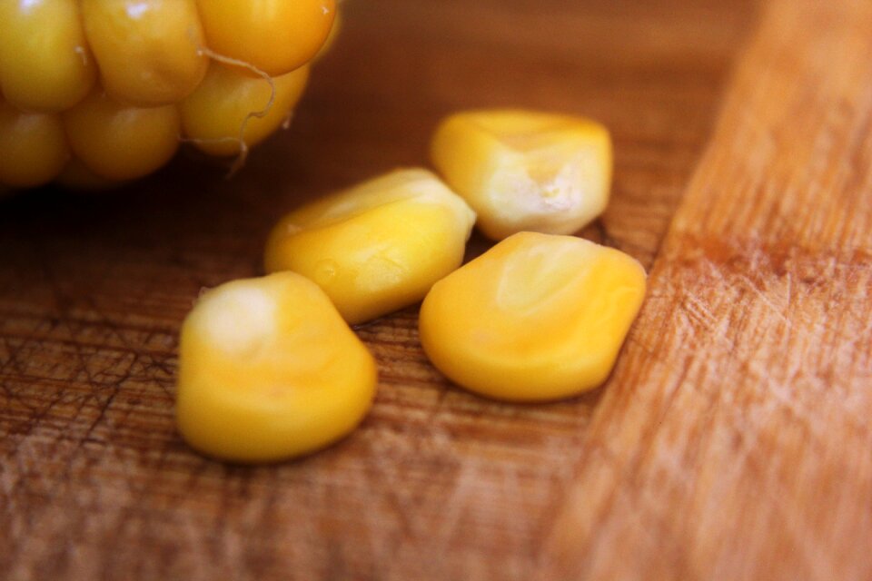 Yellow harvest corn on the cob
