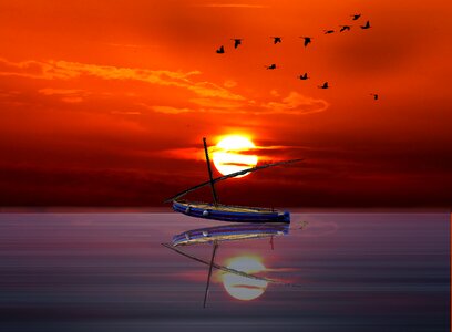 Reflection sea water