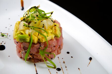 Gourmet food dish restaurant