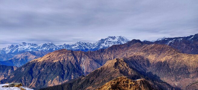 Hills snow chopta photo