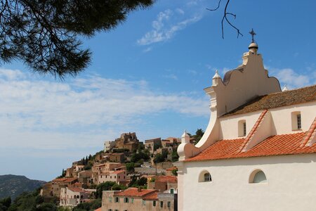 Corsican mountain church photo