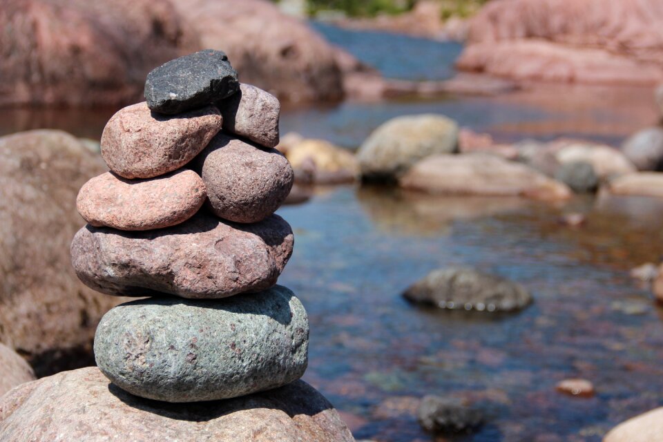 River nature pebbles