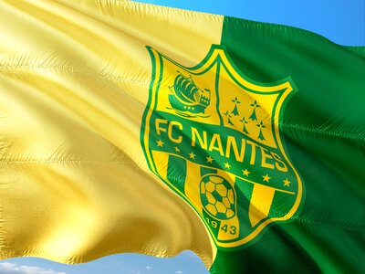 Ligue 1 flag fc nantes photo