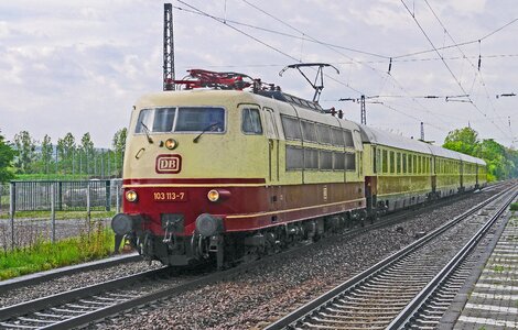 Transport system train railway line photo