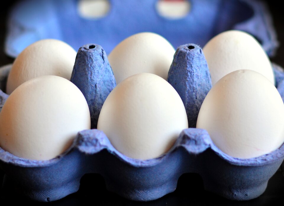 Hen's egg food egg box