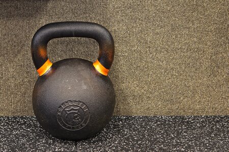 Kettle bell weights fitness photo