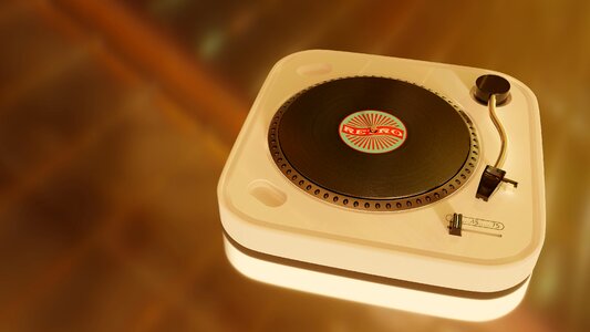 Record nostalgia background