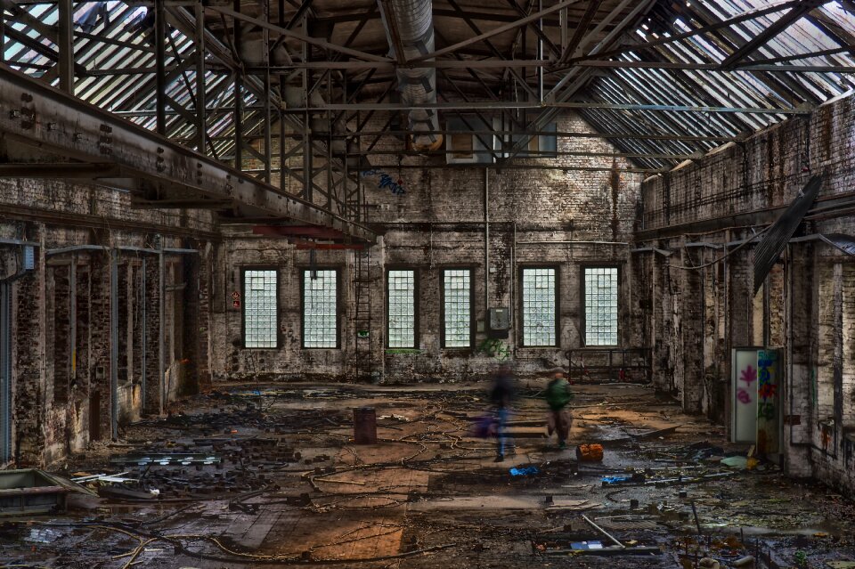 Industry hall abandoned