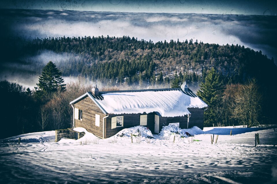 Snow nature sky