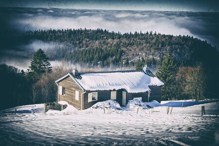 Snow nature sky photo